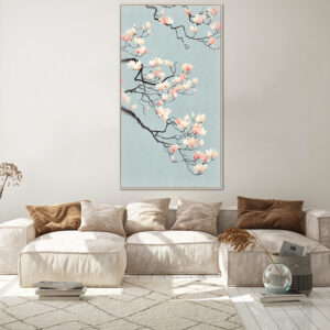 Tableau Cerisier Japonais Bleu