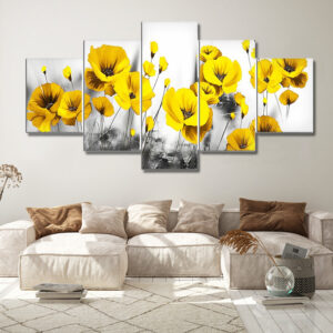 Tableau Fleur Jaune