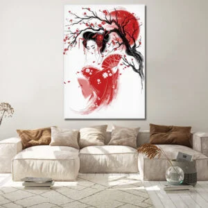 Tableau Geisha Japonaise