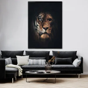 Tableau Lion Et Tigre