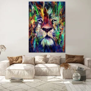 Tableau Lion Peinture