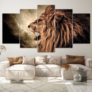 Tableau Lion Rugissant