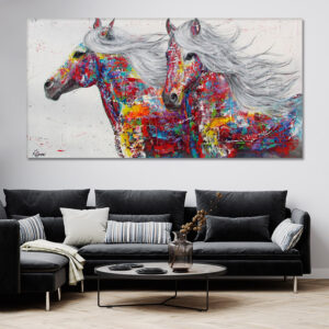 Tableau Cheval Coloré