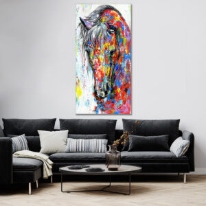 Tableau Cheval Multicolore