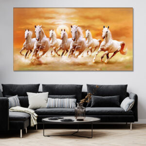 Tableau Cheval Orange