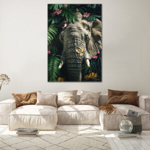 Tableau Éléphant Grand Format