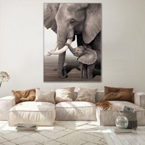Tableau Éléphant Moderne