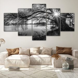 Tableau Arbre Noir Et Blanc