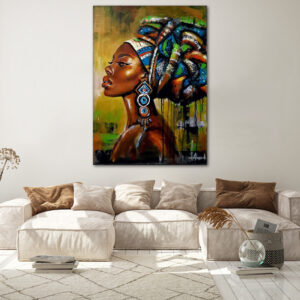 Tableau Art Contemporain Femme Africaine