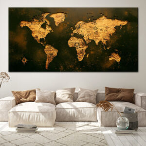 Tableau Carte Du Monde Industriel